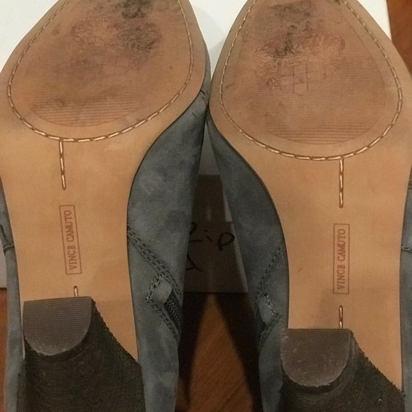 Gray Suede Vince Camuto Booties - Picture 5 of 5
